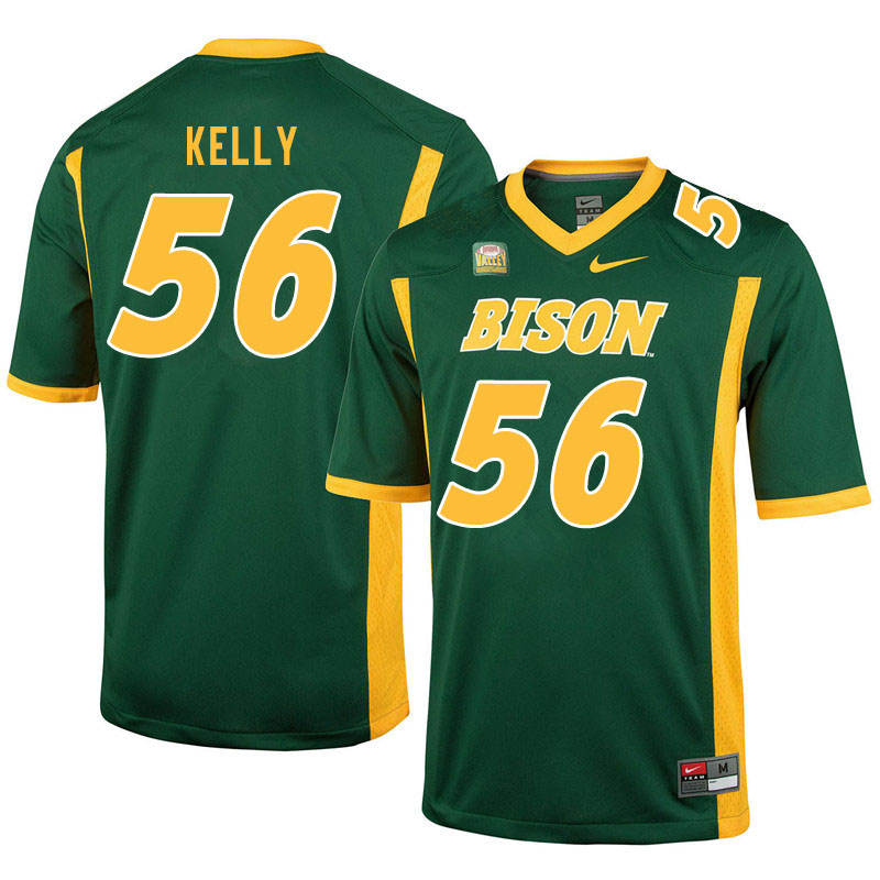 Men #56 Justice Kelly North Dakota State Bison College Football Jerseys Sale-Green - Click Image to Close